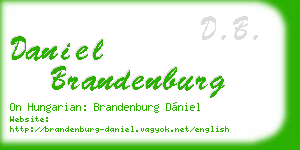 daniel brandenburg business card